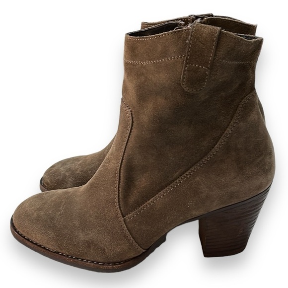 Paul Green 'Jax' Suede Brown Booties N5551 Color-Earth Women's Size 5.5 US/ 3 UK - Picture 4 of 10